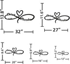 Personalized Valentines Metal Wall Sign, Custom Infinity Heart Love Couple Name Sign, Valentine's Wedding Gifts for Couples, Metal Engagement Sign, Home Decoration, Gift for Anniversary