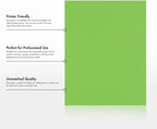 LUXPaper 8.5" x 11" Paper | Letter Size | Limelight Green | 80lb. Text | 50 Qty