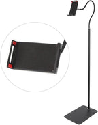 Shurzmotic Tablet Floor Stand, Phone Mount Bracket Holder, Flexible Move 360° Rotation High Stability Aluminum Alloy Base, Multi Purpose Stand for Live Broadcast Online Class Learning, Compat
