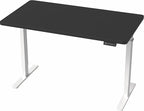VIVO Electric 43 x 24 in Standing Desk, Memory Height Adjustment, 1B Series, Holds 220 lbs, One-Piece Black Top, White Frame, DESK-KIT-1W4B