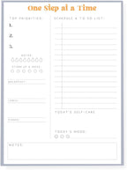 Graphique Self Care To-Do List Notepad | 150 Tear-Away Sheets | Task Planner | Daily Organizer | Memo Writing Pad | Priority Checklist | Undated | 6” x 8”
