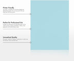 LUXPaper 8.5" x 11" Paper | Letter Size | Pastel Blue | 60lb. Text | 500 Qty