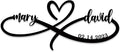 Personalized Valentine's Day Gift, Infinity Heart Wall Decor, Personalized Infinity Sign,Metal Infinity Sign with Names, Infinity Sign Wall Decor, Custom Infinity Heart Sign, Infinity Metal Wall Art