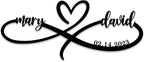 Personalized Valentine's Day Gift, Infinity Heart Wall Decor, Personalized Infinity Sign,Metal Infinity Sign with Names, Infinity Sign Wall Decor, Custom Infinity Heart Sign, Infinity Metal Wall Art