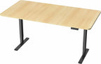VIVO Electric 71 x 36 in Standing Desk, Memory Height Adjustment, 1B Series, Holds 220 lbs, Light Wood Top Black Frame, DESK-KIT-1B7C-36