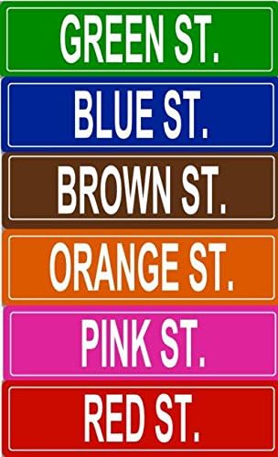 BuildASign Personalized Custom Street Sign – Aluminum Road Sign for Bedroom, Game Room, Man Cave, Garage or Playroom Decor, Weather-Proof & UV Fade Resistant (5"x18”, Brown)