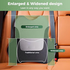 Lumbar Support Pillow for Office Chair Car, Gaming Chair Lower Back Pain Relief Memory Foam Cushion with 3D Soft Cover Enhance Your Driving Comfort Ergonomic Orthopedic Car Back Rest,Stocking Stuffers