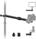 NEEWER DS001 Table Overhead Camera Mount Arm 11.8-20 inches/30-51 cm Telescopic Extension Arm for Table Stand with Ball Head Mount 1/4 Inch 3/8 Inch 5/8 Inch Screws for Webcam Camera LED Ring Light