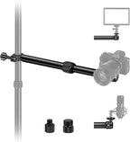 NEEWER DS001 Table Overhead Camera Mount Arm 11.8-20 inches/30-51 cm Telescopic Extension Arm for Table Stand with Ball Head Mount 1/4 Inch 3/8 Inch 5/8 Inch Screws for Webcam Camera LED Ring Light