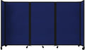 Versare Room Divider 360 Portable Wall Partition | Folding Panels | Large Freestanding Divider | Locking Wheels | Temporary Room Separator