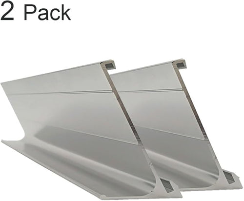 2" x 8" Nameplate Desktop Holder 2 Pack (silver)