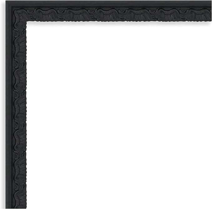 Amanti Art Black Framed Magnetic Board 34x42 X-Large Vision Board for use with Magnets, 100% Metal Sheet to Display Items as Office Decor or for Home Organization in mudroom, Kitchen or Kids Room