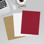 LUXPaper 8.5" x 11" Paper | Letter Size | Garnet Red | 80lb. Text | 50 Qty