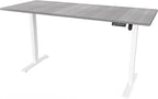 VIVO Electric 71 x 30 in Standing Desk, Memory Height Adjustment, 1B Series, Holds 220 lbs, Dark Gray Top White Frame, DESK-KIT-1W7G