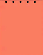 Limited Papers(TM) Writing and Copy Paper, Variation of Colors 8.5" x 11", 5 Hole Top-Punched, 20 Pound Text, 500 Sheets Per Ream. (500, Salmon)