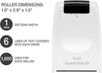 Guard Your ID Wide Stamp Roller for Identity Protection, White