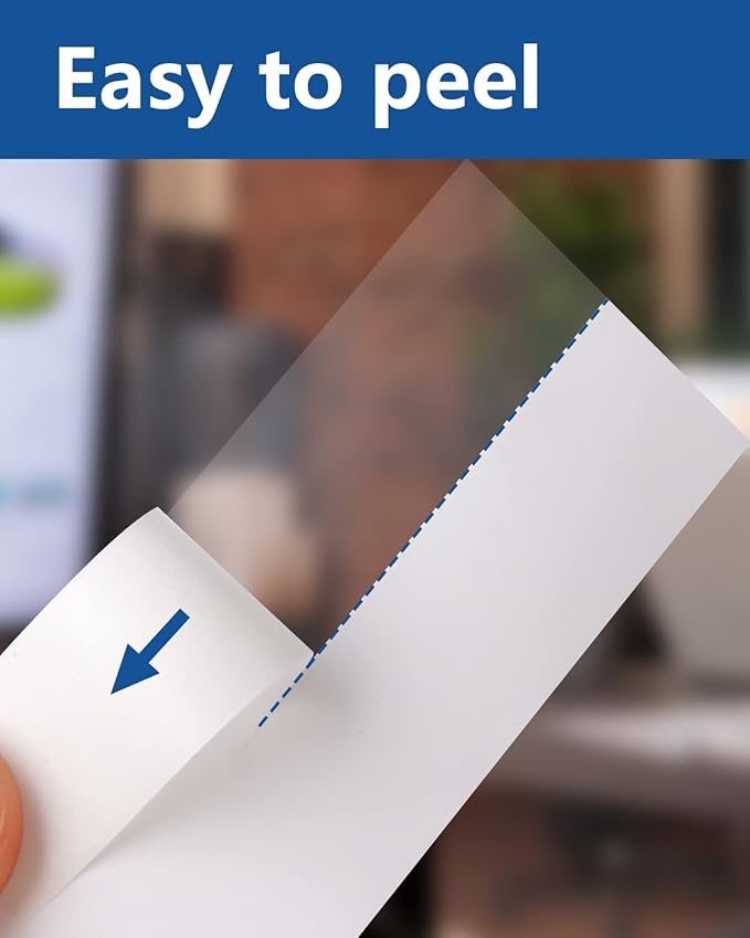 36mm Laminated Clear Label Tape, Black on Clear, 1 1/2" x 26.2 Feet, 3-Pack, Compatible with Brother P Touch Label Maker TZe-161 TZe161