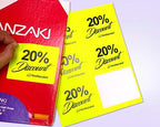 8-1/2 x 11 Neon Color High Light Fluorescent Labels for Laser & Inkjet Printer (Yellow Fluorescent, 4" x 3-1/3" - 6 Per Page | 150 Labels)