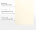 LUXPaper 8.5" x 11" Cardstock | Letter Size | Champagne Metallic | 105lb. Cover (192lb. Text) | 50 Qty.