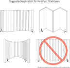 Versare VersiPanel Acoustical Partition Wall - Sound Panel Classroom Office Room Divider, Flexible Arrangement, Easy Roll-up Storage (Black, 8' Wide x 6'6" Tall)