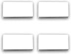 OQUYDEA 40-Pack Dry Erase Magnetic Labels - Waterproof, Eco-Friendly, Reusable Magnetic Name Tags for Classroom, Office, Cabinet, Whiteboard, Fridge & More (White, 2x4 Inches)…