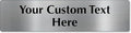 SmartSign Custom Steel Sign - 3" x 12", 40 mil Stainless Steel Metal, Personalized Engraved Sign for Business, Office, Door, Wall, Heavy-Duty Premium Engraved Steel Plaque, Silver and Black