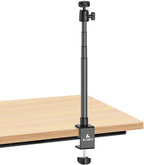 Ailight Camera Desk Mount Webcam Stand, Adjustable Table Camera Stand with 1/4" Screw & C Clamp Overhead Tripod Webcam Mount for Logitech Obsbot insta360 Anker and Others