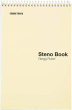 Mintra Office Steno Books (Pastel Colors 4pk - Green Tint Paper, Gregg Ruled)