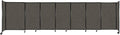 Versare Straightwall Sliding Portable Wall Partition | Freestanding Office Dividers | Locking Wheels | Temporary Room Separator | 15'6" Wide x 4' Tall Mocha Fabric Panels