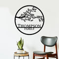 Custom Metal Signs | Personalized Monogram Name Sign | Outdoor Wall Art for Family Name | Custom Name Metal Sign, Last Name, Anniversary, Wedding Gifts for Women, Wife, Parents, couple (6'') (Design 14)