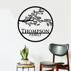 Custom Metal Signs | Personalized Monogram Name Sign | Outdoor Wall Art for Family Name | Custom Name Metal Sign, Last Name, Anniversary, Wedding Gifts for Women, Wife, Parents, couple (6'') (Design 14)
