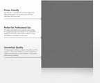 LUXPaper 8.5" x 11" Cardstock | Letter Size | Sterling Gray Linen | 100lb. Cover | 1,000 Qty