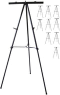 Pack of 10-Lightweight Aluminum Flip-Chart Presentation Easel, Black (10 Pack)