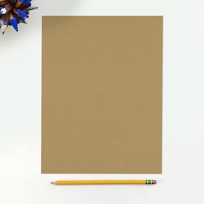 LUXPaper 8.5" x 11" Paper | Letter Size | Grocery Bag Brown | 70lb. Text | 50 Qty