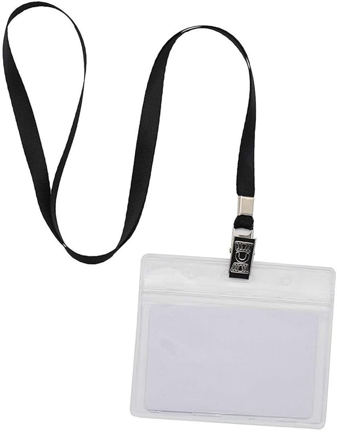 Beebel Purple Lanyards 100 Pack Nylon Flat Badge Lanyard for Id Badge Name Tag (Purple, 100 Pack)
