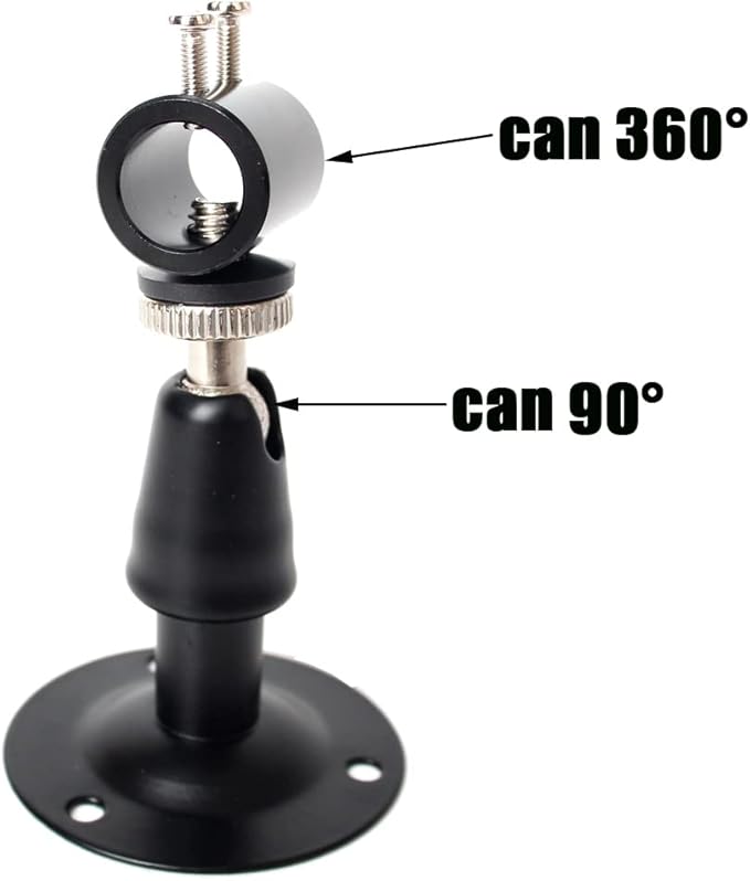 Laser Positioning Bracket Mount 2Pack, Black Aluminum Oxide, 360 Adjustable, 12mm, Wall Mount