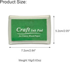 JZTang 6 Pcs Craft Ink Pad, Washable Ink Pads Multicolor Ink Pads for Rubber Stamps, Paper, Scrapbooking, Wood Fabric, 6 Unique Pure Colors