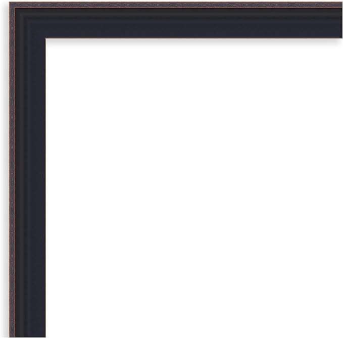 Amanti Art Black Framed Magnetic Board 23x23 Medium Vision Board for use with Magnets, 100% Metal Sheet to Display Items as Office Decor or for Home Organization in mudroom, Kitchen or Kids Room