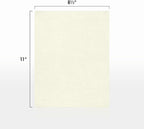 LUXPaper 8.5" x 11" Classic Linen Paper | Letter Size | Natural White | 70lb. Text | 500 Qty