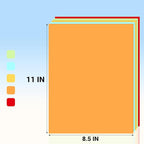 Cardstock 8.5 x 11, 5 Colors Colored Printer Paper 75 lb/200 gsm, 40 Sheets Colored Card Stock, Assorted Colors Construction Paper for Invitations, Diy Cards, Business Cards, Drawing etc