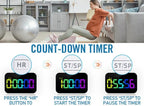 Kitchen Digital RGB Timer, Count Down Up, Rechargeable, Vibration Mode Adjustable Volume and Brightness LED Display, Time Management Cook, Desk, Kids Adults Study Teaching, Kitchen Gadgets