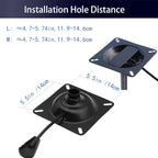 Gjpwyfdc Tilt Control Mechanism Replacement Office Chair ，5.5'' X 5.5'' Mounting Holes