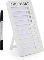 Dry Erase Chore Chart, Standable Whiteboard Checklist Board, Chore Chart for Kids Routine Chart with a Pen (Standable)