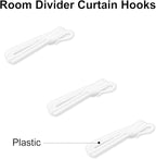 20 PCS Plastic Curtain Hooks Adjustable Pinch Pleat Curtain Clips Room Divider Curtain Hooks for Drapes