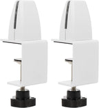 TEHAUX 2pcs Desk Partition Clip Hole Desktop Mount Clamp on Desk Accessories for Office Screen Partition Clip Thickened Base