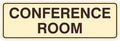 Standard Conference Room Sign - Ivory/Dark Brown - Medium 5 Pack