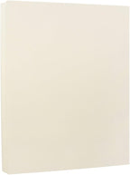 JAM PAPER Strathmore 24lb Paper - 90 gsm - 8.5 x 11 - Ivory Wove - 100 Sheets/Pack