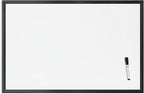 U Brands Magnetic Whiteboard 24" x 36", Black Wood Frame Dry Erase Board, Wall Mounted White Board for Office, Classroom, Home, Planning & Organization