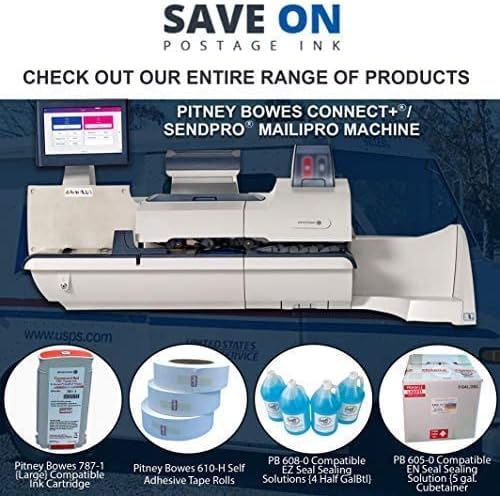Save On Postage Ink Compatible PB 745-1 Direct Thermal Labels 4" X 6" Shipping Labels Compatible with PB J645, 1E03, 1E23 & 1E26 (2 Rolls)