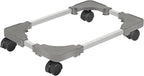 Liitrton Mobile CPU Stand with 4 Locking Casters, Ventilated PC Tower Stand for Floor, Fits Most PC Towers, Office Gamers (Light Grey)